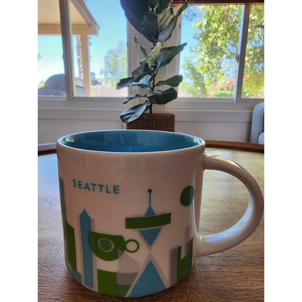 2013 Starbucks Seattle You Are Here Collection Ceramic Coffee Cup Tea Mug | 14oz